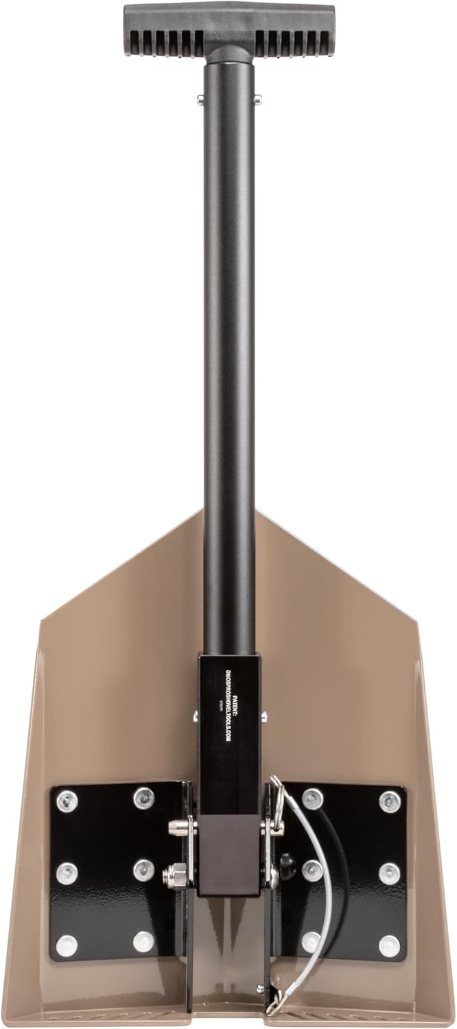 DMOS Delta Shovel - Collapsible Heavy-Duty Steel Folding Shovel for Camping, Overlanding, Survival