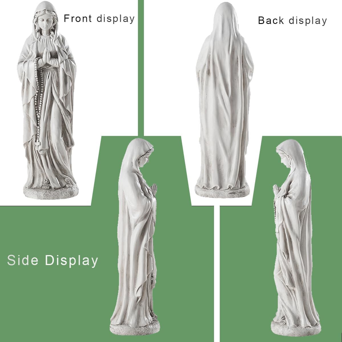 Virgin Mary Statue Outdoor, Religious Garden Statue, Blessed Mother Outdoor Statue, Large Outdoor