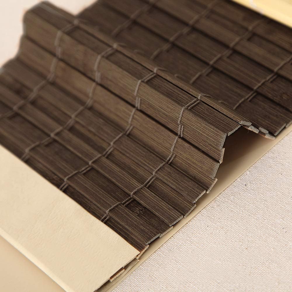 LETAU Cordless Wood Window Roller Shades, Bamboo Light Filtering Window Blinds for Indoor Home
