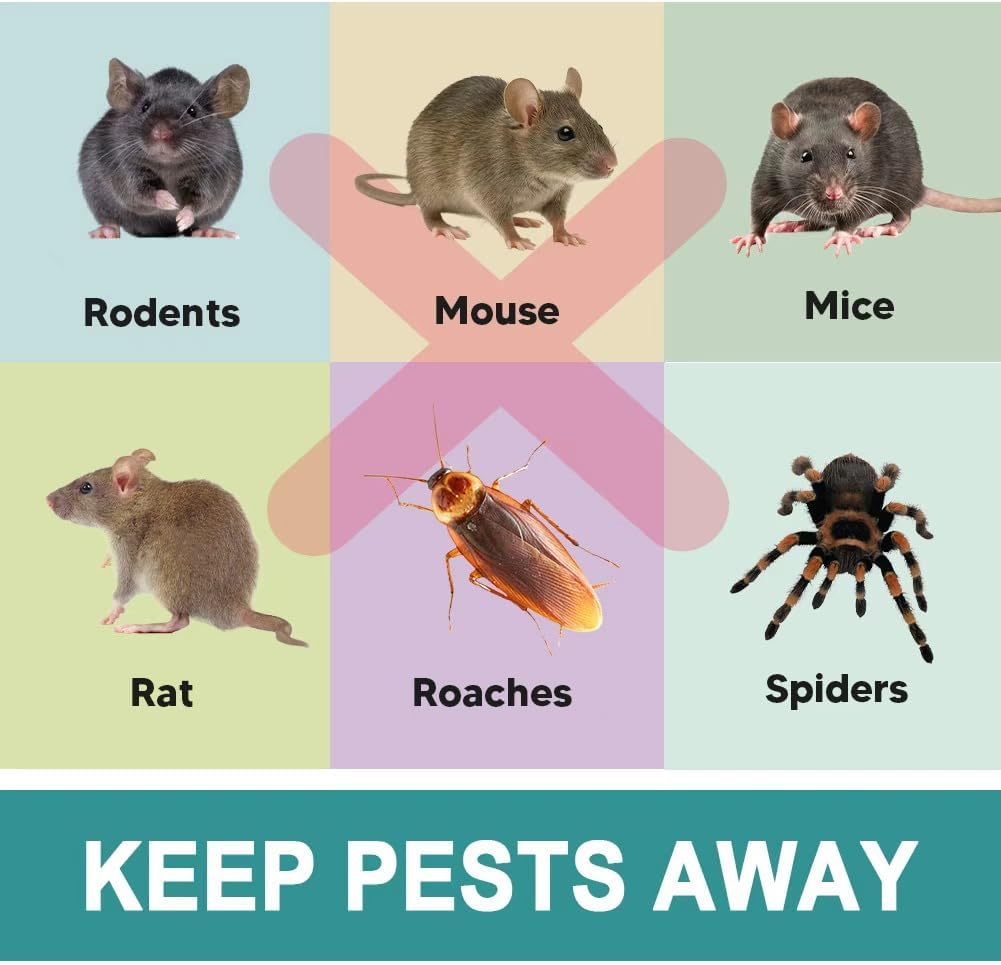 Pest Control Pouches, Mouse Repellent Repel Mice, Mouse, Rats, Ants, Roaches, Spiders, Moths &