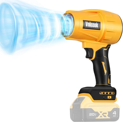 Electric Cordless Leaf Blower Dust Blower for DEWALT 20V Battery, High-Speed Motor Handheld Jet Fan