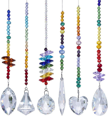 H&D HYALINE & DORA Colorful Crystals Glass Pendants Chandelier Suncatchers Prisms Hanging Ornament