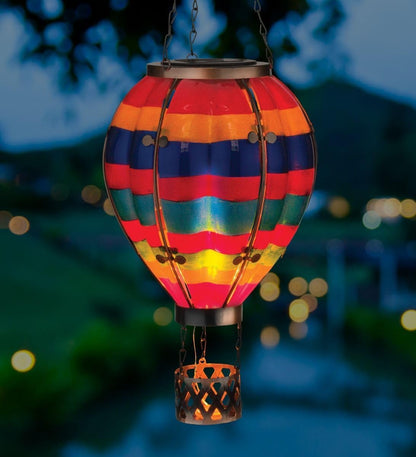 Regal Art & Gift Hot Air Balloon Solar Lantern – Hanging Solar-Powered LED Lights, Waterproof