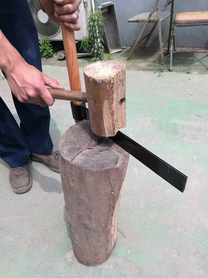Shingle Froe Tool and Kindling Axe for Splitting Firewood,15in Premium Forged Blade Shingle Froe