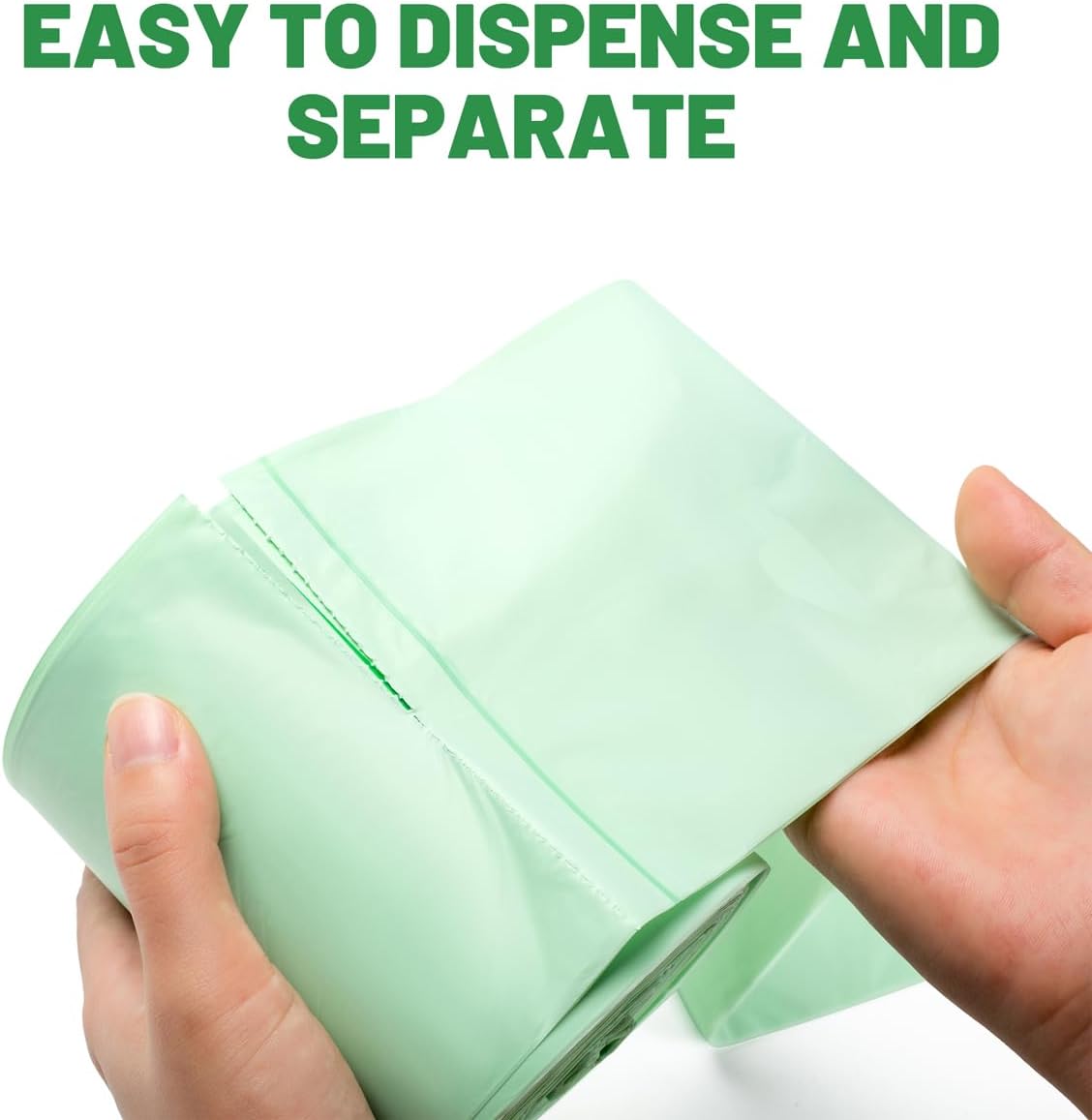3 Gallon Flap Tie Compostable Trash Bags, 100 Count Small Compost Bags, Biodegradable Kitchen