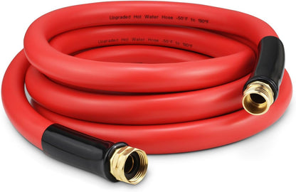 Garden Hose 15 ft x 5/8” Hot Water Hose, -50°F to 190°F,Burst 600Psi Flexible & Lightweight