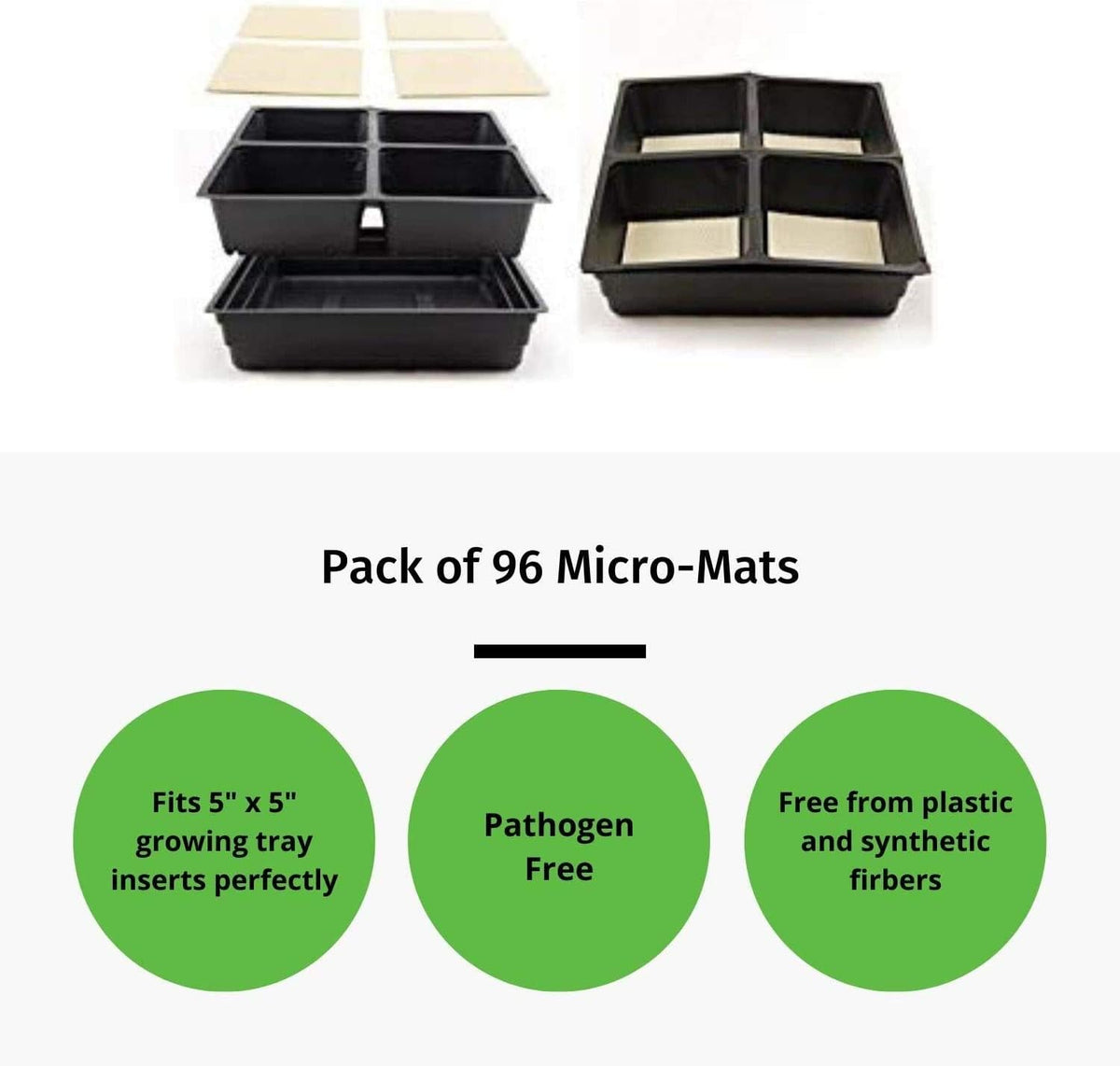 Handy Pantry Micro-Mat Minis Hydroponic Grow Pads - for Organic Production - Plant & Seed