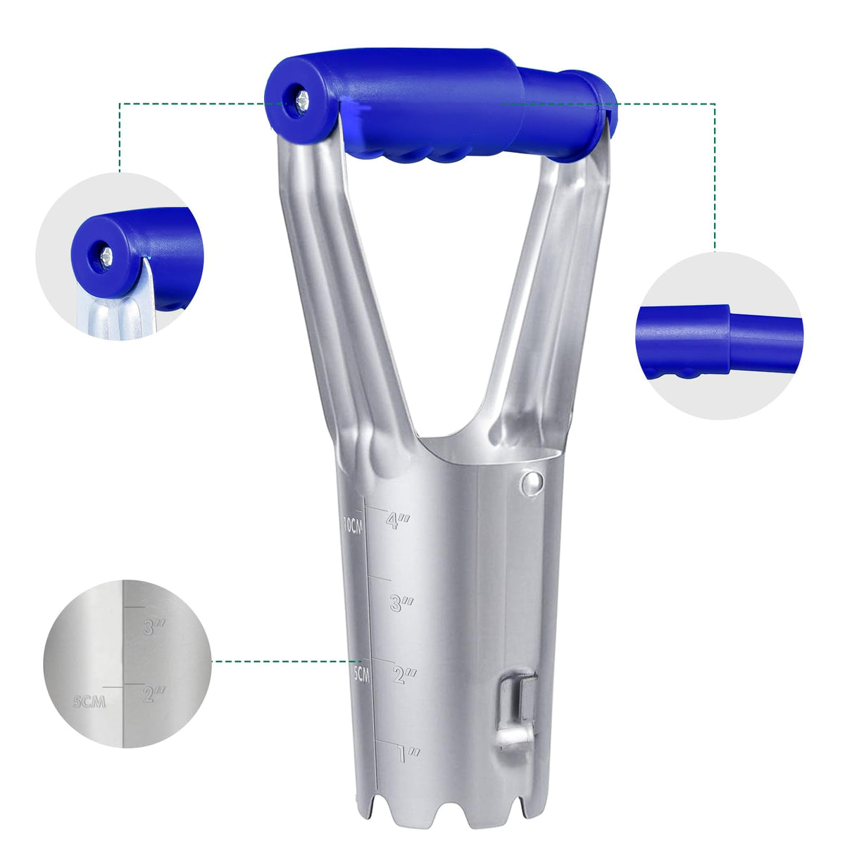 XVBITOR Bulb Planter Tool, Bulb Transplanter with Bend Free