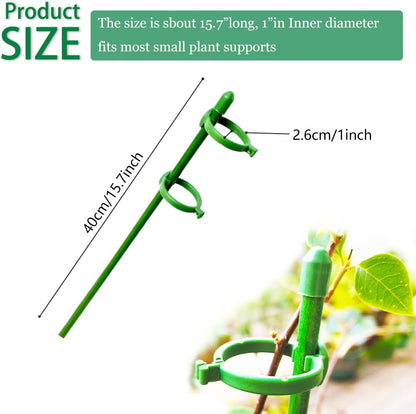 Belit 8 Pack Small Plant Support Plant Stakes, Adjustable Garden Single Stem Support Stake, Planter