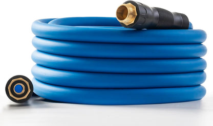 5/8" Hot/Cold Water Hose 25ft, -50℉ To 190℉ Heavy Duty,Flexible,Burst 600 Psi 3/4" Brass Fittings
