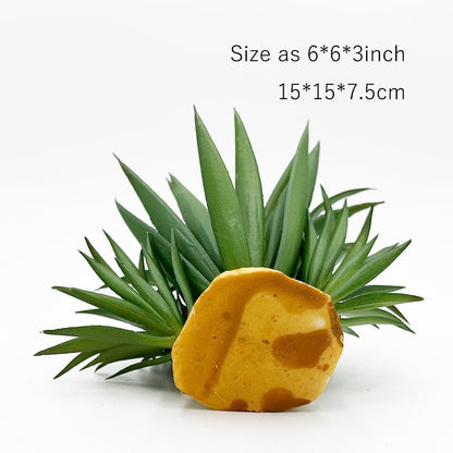 Smoothedo-Pets Reptile Artificial Plants Succulent Terrarium Decorative Desert Rainforest Plant