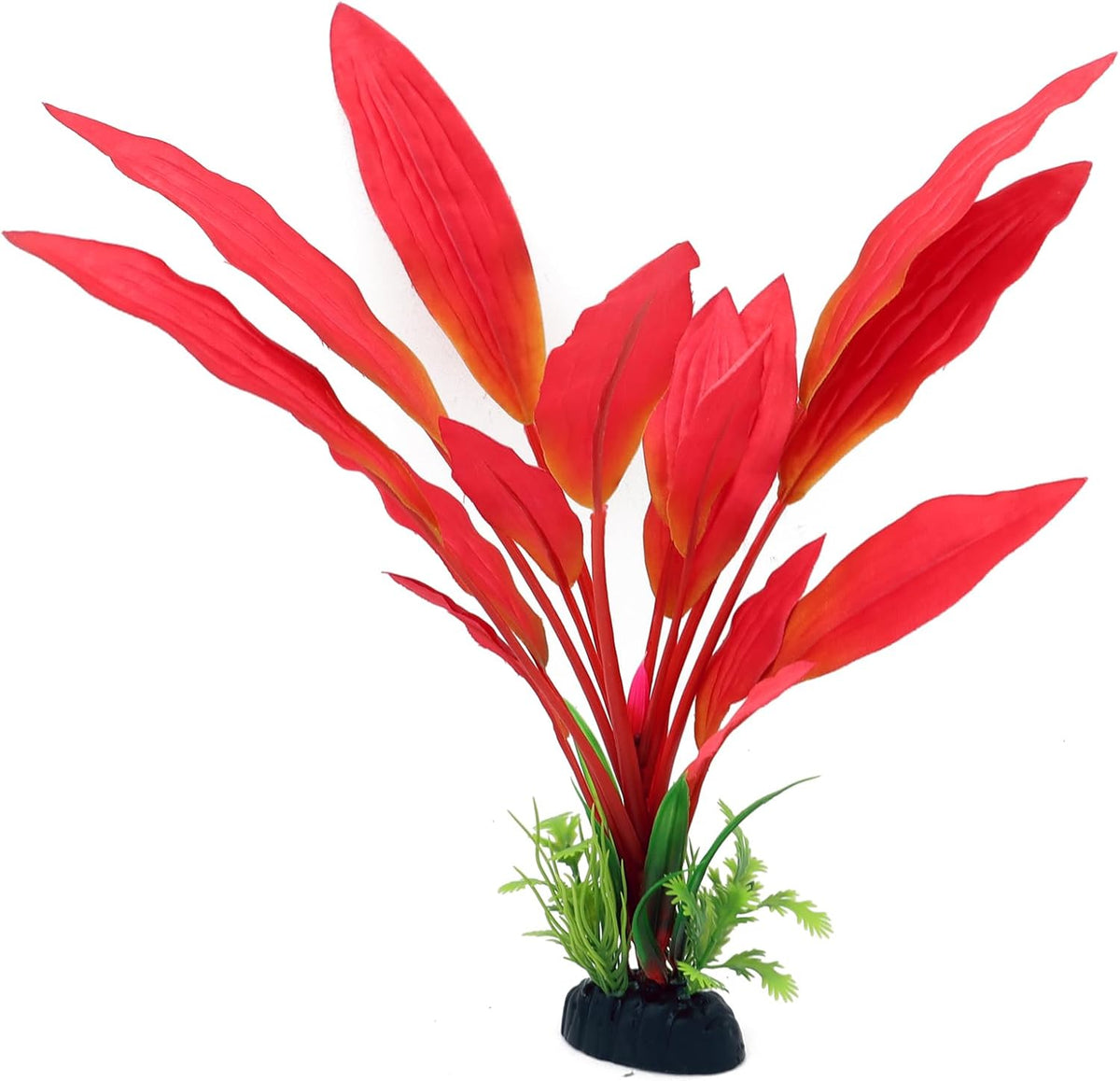 ALEGI Silk Aquarium Plants, 12 Inch Artificial Silk Plants Decorations for Fish Tank,Aquarium Décor