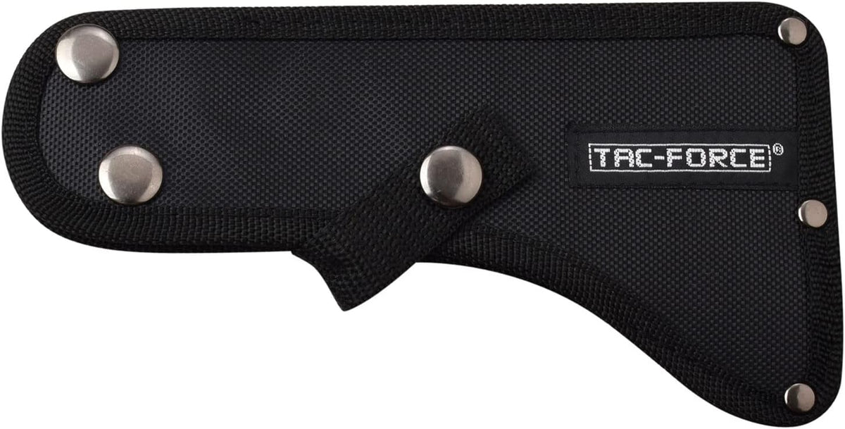TAC-FORCE Tomahawk – Axe - Satin Finish Stainless Steel Blade w/Etched U.S.A. Flag, Black Wood