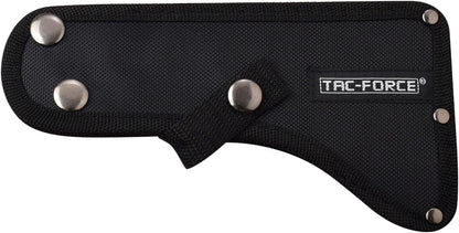 TAC-FORCE Tomahawk – Axe - Satin Finish Stainless Steel Blade w/Etched U.S.A. Flag, Black Wood