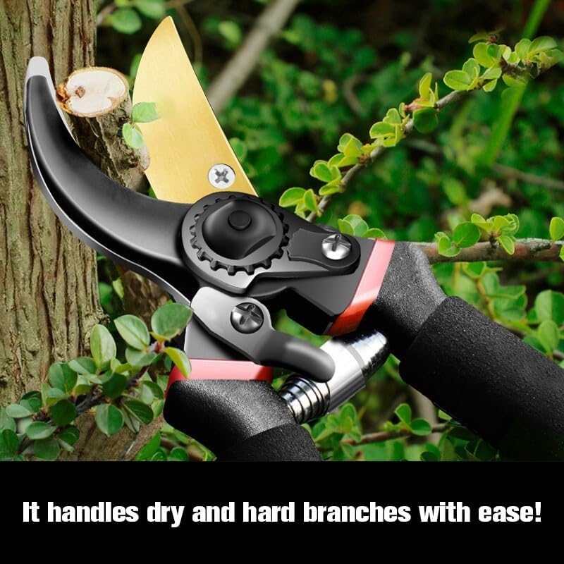 Astorn Premium Bypass Pruning Shears for Gardening - Heavy Duty, Ultra Sharp Garden Shears