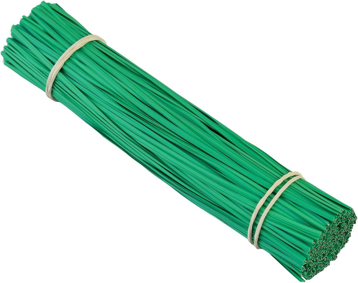 Tangyinrd 300 Pcs 6 inch Green Plastic Twist Ties, Cable Ties, for Bags, Gardening Tools