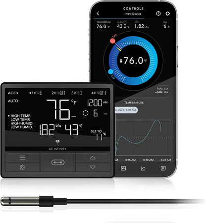 AC Infinity Controller 69 PRO, Smart Environmental Controller with Temperature, Humidity, VPD