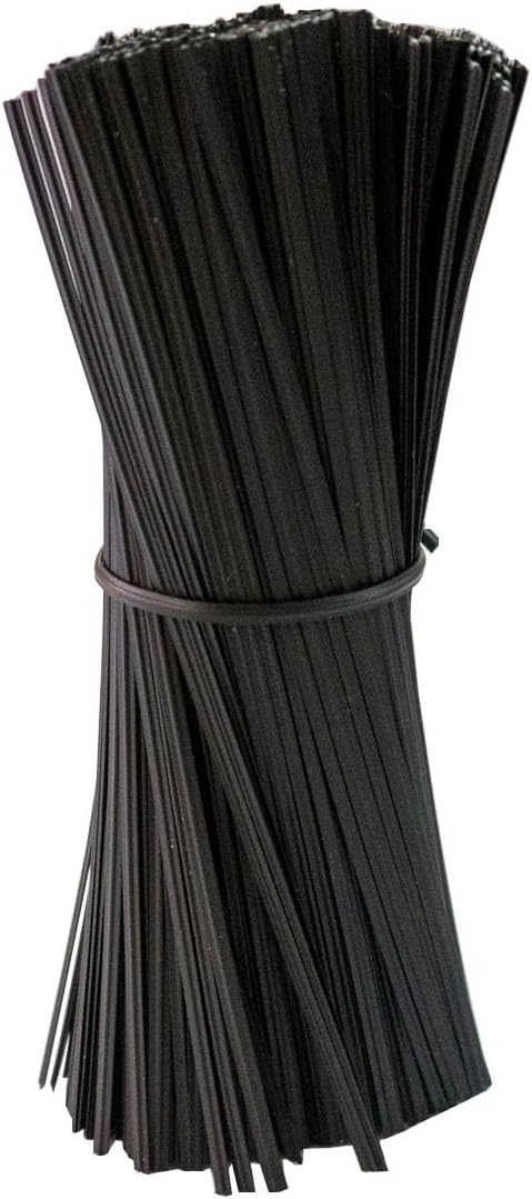 Plastic Black 4" Twist Ties, Reusable Cable Ties,Long Garbage Bag Twist Ties, Trash Bag Coated