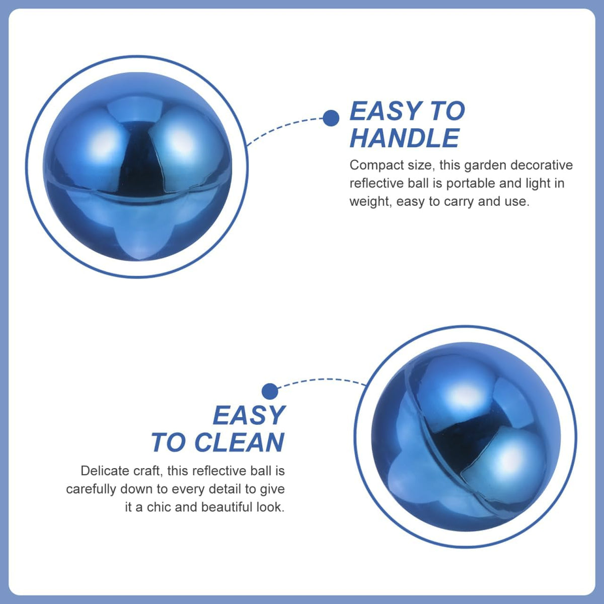 PRETYZOOM Stainless Steel Mirror Reflective Gazing Ball for Yard Decor Outdoor Garden Sculpture
