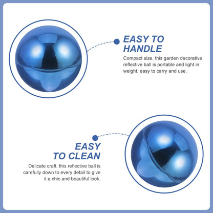 PRETYZOOM Stainless Steel Mirror Reflective Gazing Ball for Yard Decor Outdoor Garden Sculpture