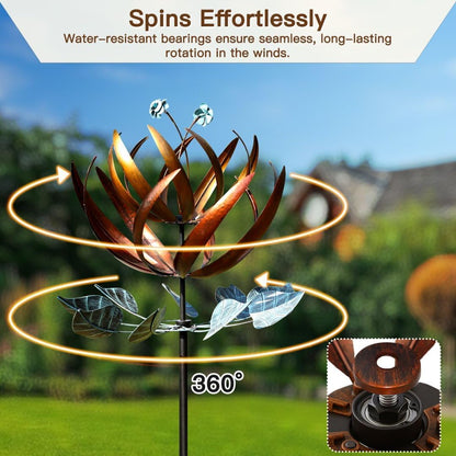 Wind Spinners for Yard and Garden, Wind Spinners Outdoor Large Metal, 84 inch Kinetic Wind Spinner