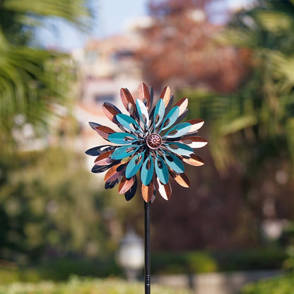 VEWOGARDEN 360° Outdoor Metal Wind Spinners Kinetic Wind Sculptures & Spinners for Yard Garden Lawn