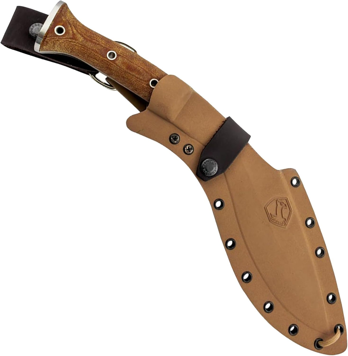 Condor Tool & Knife K-tact Kukri Knife Desert | Gardening Machete | Micarta Handle | Kydex with