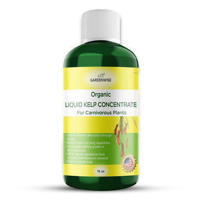 Organic Premium Kelp Seaweed Fertilizer: Indoor Plant Fertilizer & Carnivorous Plant Food for Venus
