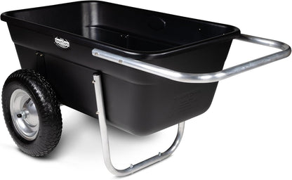 Smart Carts Premium Yard Cart - Strong, Lightweight, and Perfectly Balanced (16" Air Filled Wheels)