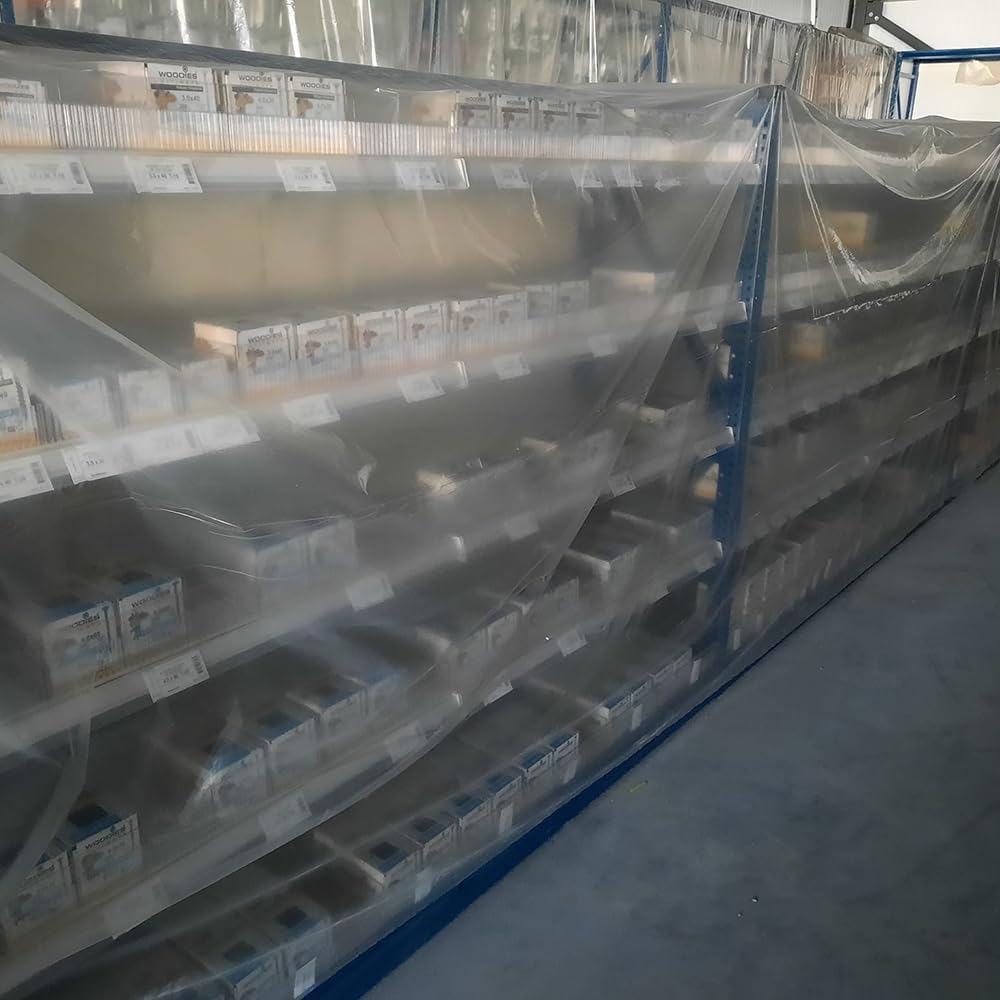 Plastic Sheeting, 4 Mil Thick Clear Polyethylene Film, Waterproof Multipurpose Tarp, Cuttable