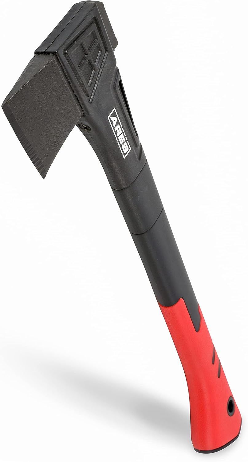 ARES 45005 – 18-Inch Chopping Axe – Lightweight Fiberglass Handle Construction – High-Carbon Steel