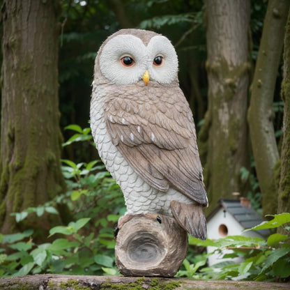 Owl Outdoor Statues Garden Yard - Decoration Home Decor Indoor Desk Tabletop Collectible Figurines