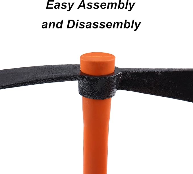 Dual Head Axe Hoe with Heavy Duty Forged Adze and Ergonomic Non-Slip Handle for Gardening, Hunting