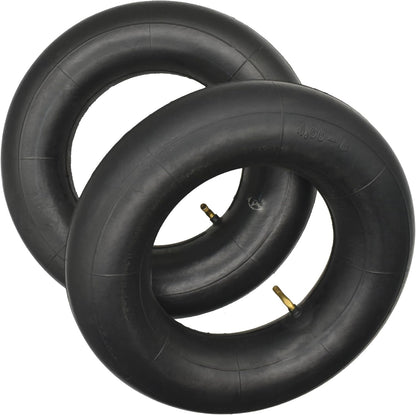 4.00-8 Wheelbarrow Inner Tube (2 pack),with TR87 Bent Straight Valve Tyre, work for 4-8 4.8/4.00-8