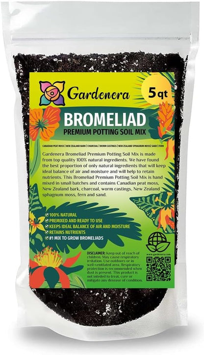 Premium Bromeliad Potting Soil by Gardenera - Unlock The Full Potential of Your Bromeliads - 5