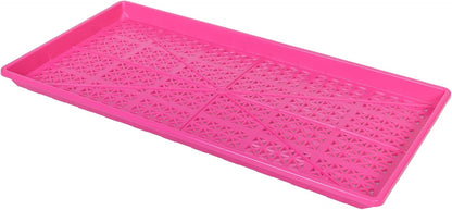 SUNPACK 10" x 20" Heavy Duty Mesh Plastic Seed Starting Tray, Magenta, 1" (Pack of 30) - Ensures