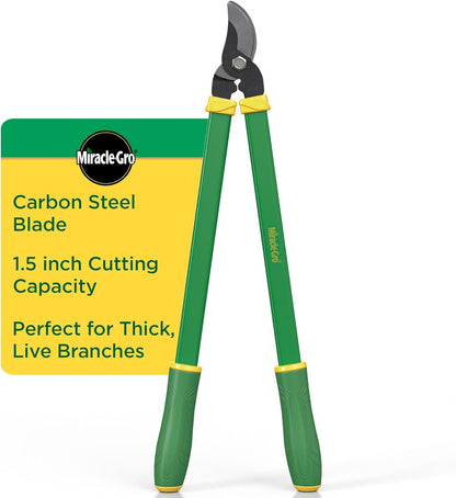 Miracle-Gro 24 in. Bypass Lopper for Tree Branch Trimming and Pruning – Heavy-Duty Branch Cutter