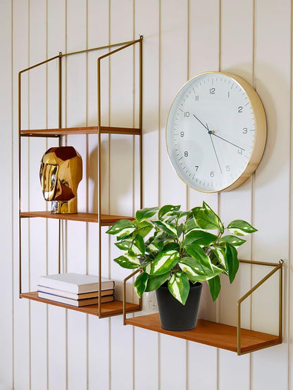 Artificial Plants Indoor Small Fake Plants in Pots Faux Pothos N‘ Joy Potted Plant Fake Indoor