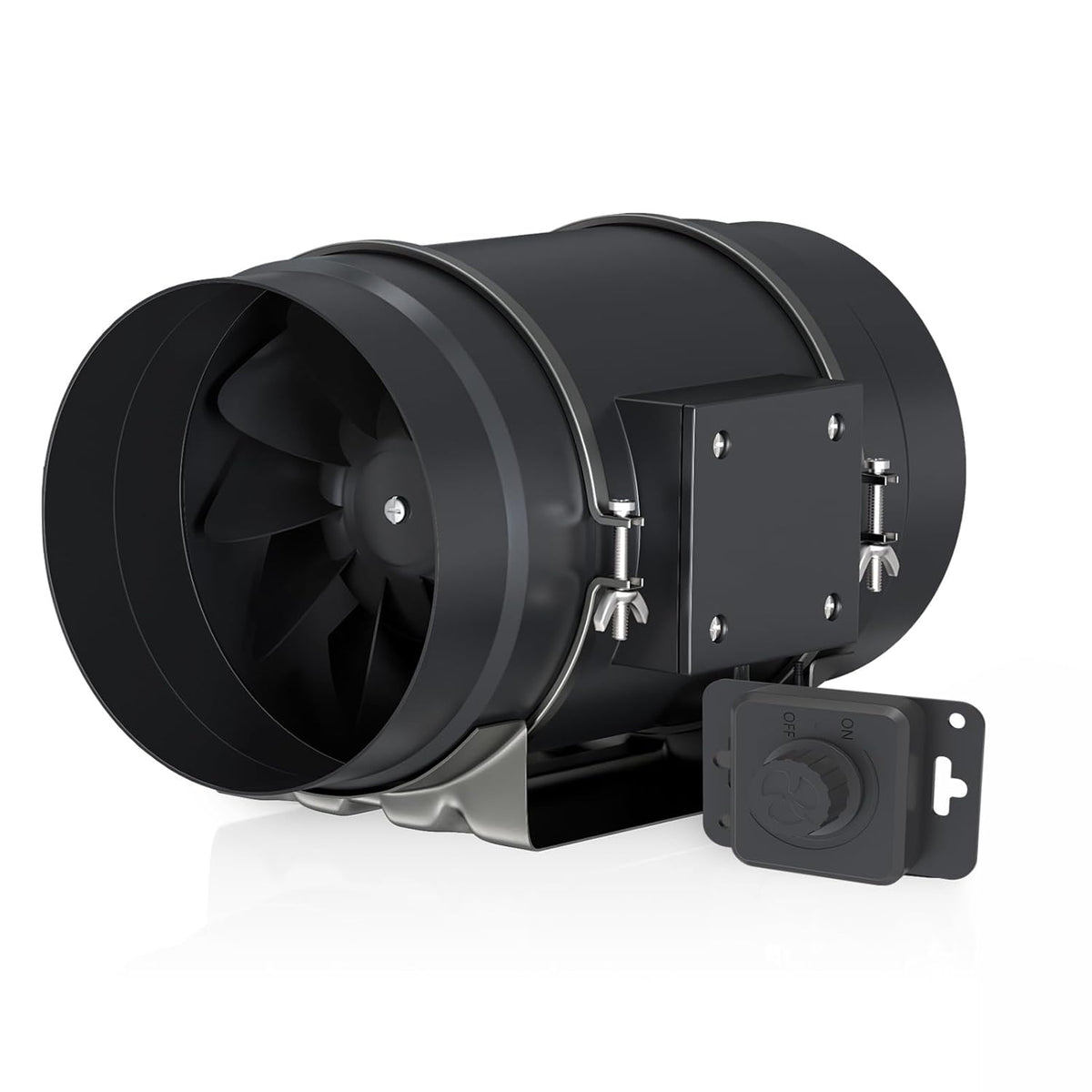 Toolazy Quiet 8" Inline Duct Fan 831 CFM Ventilation Exhaust Fan EC Motor and External 0-100%