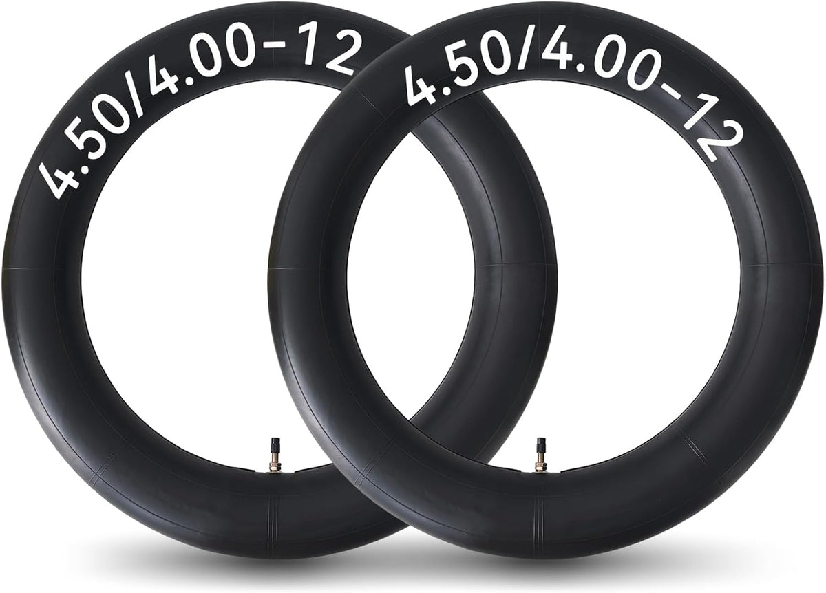 HXYCNNA 2 Pack 4.50-12 4.00-12 Inner Tube Heavy Duty with TR13 Straight Stem for Golf Carts Tractor