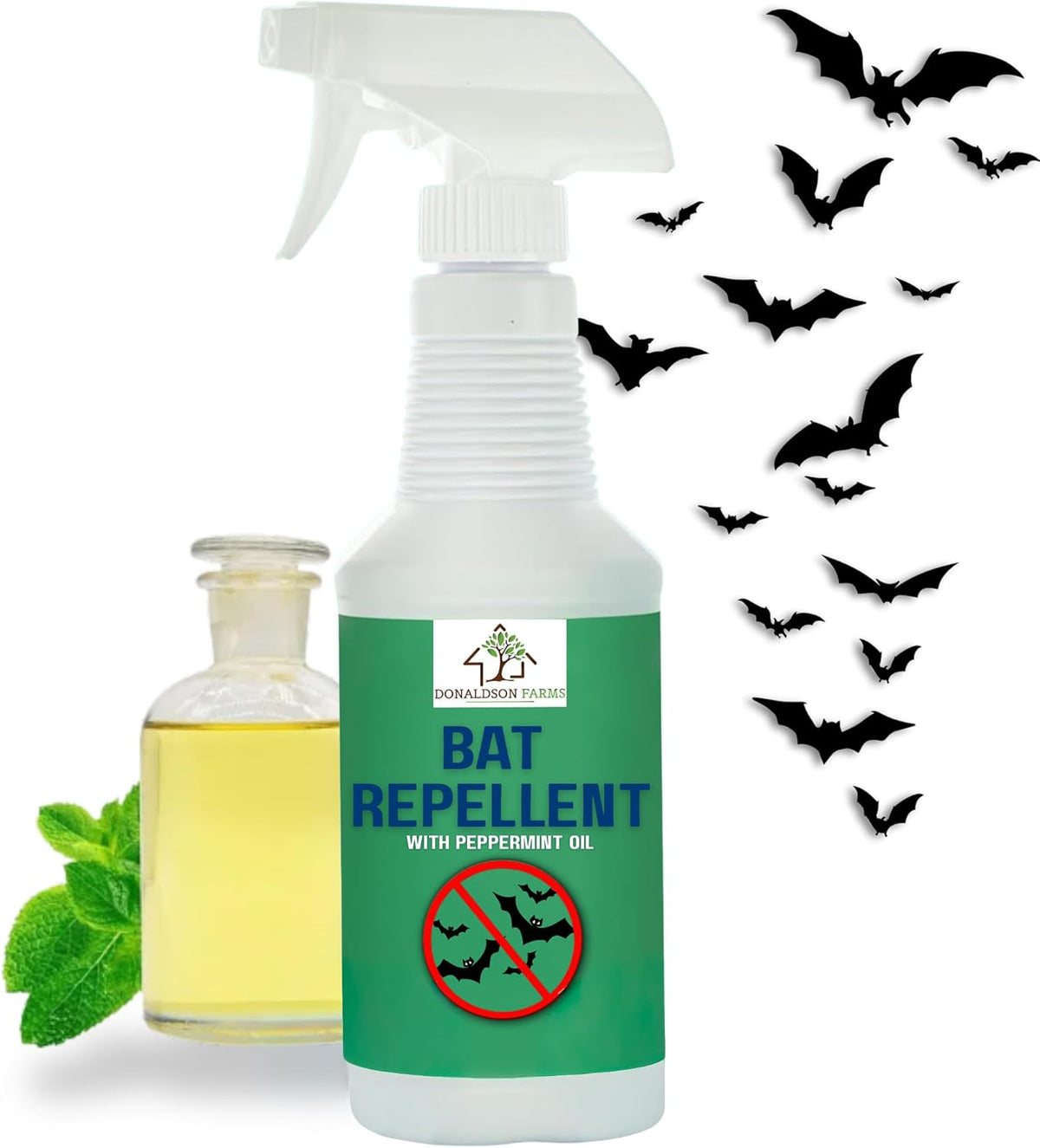 Bat Repellent Spray – Indoor and Outdoor Deterrent to Drive Bats Away from Nesting – Easy