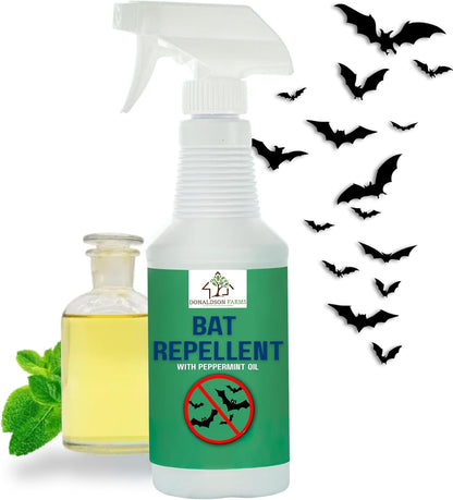 Bat Repellent Spray – Indoor and Outdoor Deterrent to Drive Bats Away from Nesting – Easy