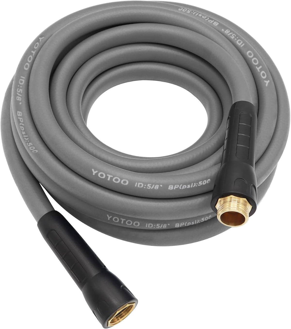 YOTOO Heavy Duty Hybrid Garden Water Hose 5/8-Inch by 25-Feet 150 PSI Kink Resistant, Flexible with