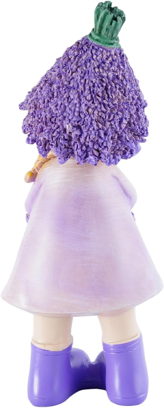 Lavender Series Resin Garden Statues - Couple Boy & Girl Decor, Ideal for Outdoor Patio, Lawn