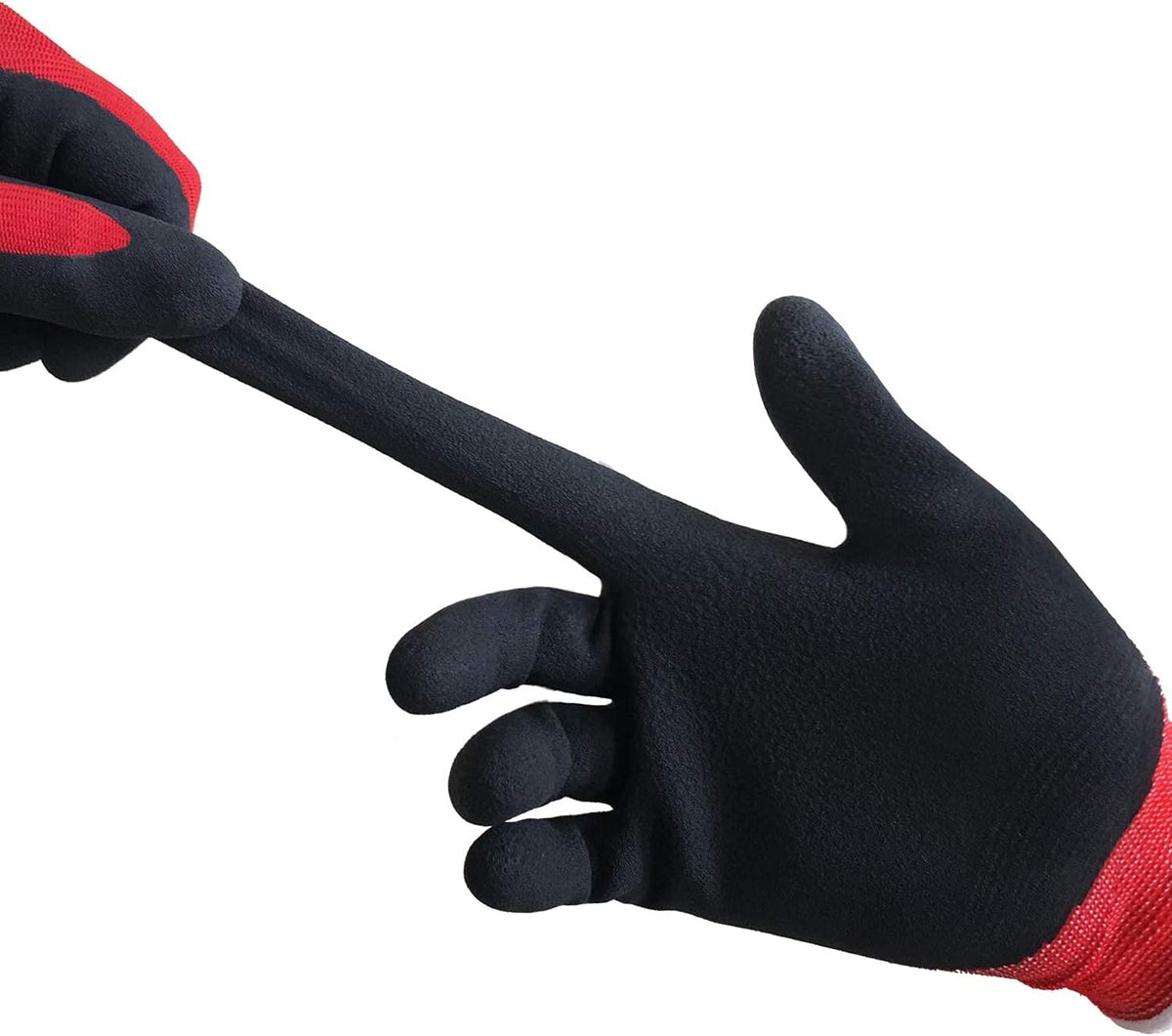 COOLJOB Gardening Gloves for Men, 2 Pairs Breathable Rubber Coated for Garden Weeding Landscaping
