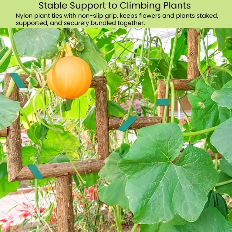 Reusable Plant Ties Hook and Loop Soft Garden Tape Roll Gentle Plant Supporting Ties Double Sided