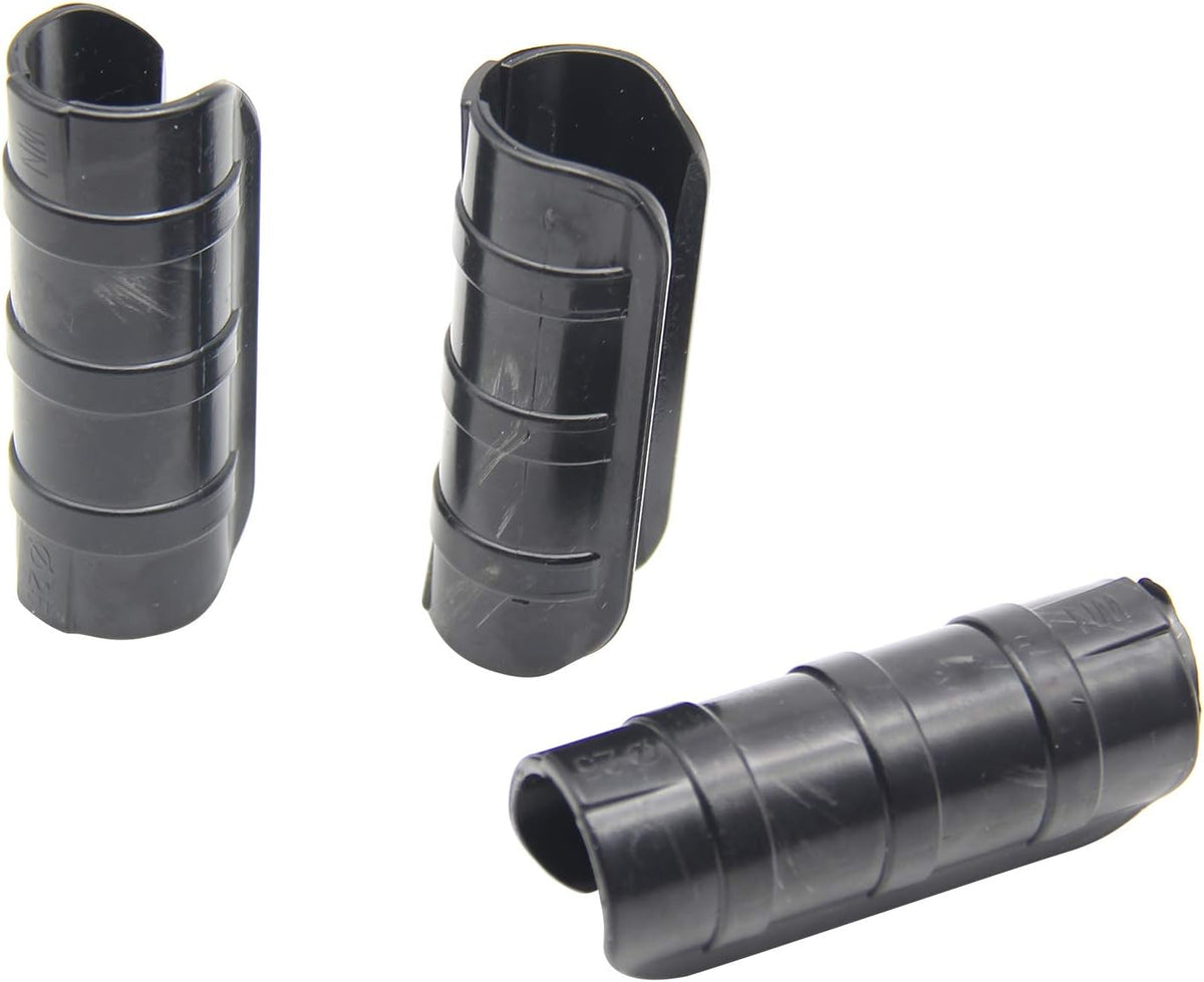 Garden Greenhouse Clips Pack of 10, Black, Outer Diameter 0.94-1.02in, ABS+PC Material