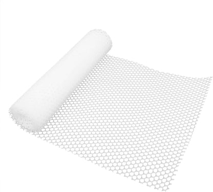 White Garden Fence Mesh 39.3″ Wide Safety Netting Plastic Net Fencing Roll Balcony Protection