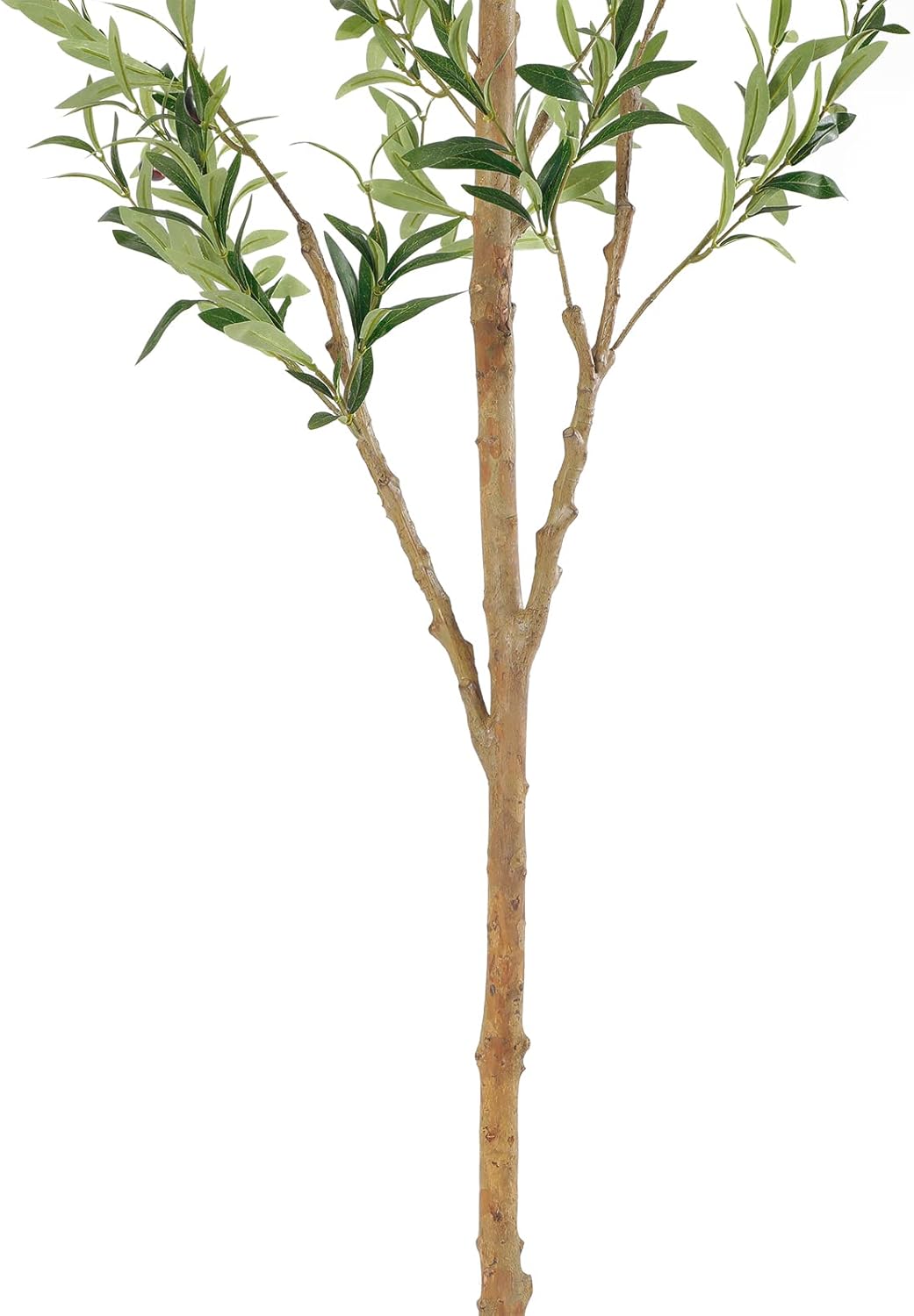Bellacat Faux Olive Tree 7ft，Olive Trees Artificial Indoor with Natural Wood Trunk and Realistic