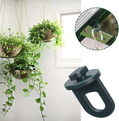 ELANE 30 Pcs Greenhouse Hooks and Twist Clips, Plastic Fixing Clips for Outdoor Garden Hanging